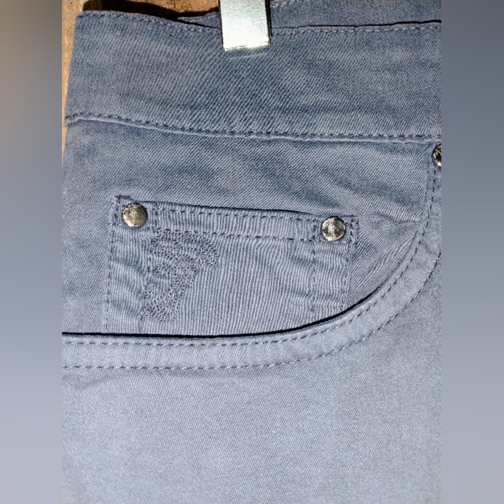NWT Versace Collection "Trend" Mens Blue Pants Size 34 Straight Leg - Picture 4 of 11